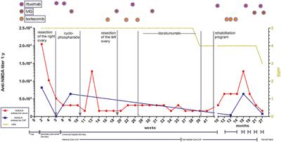 Case Report: Daratumumab in a Patient With Severe Refractory Anti-NMDA Receptor Encephalitis